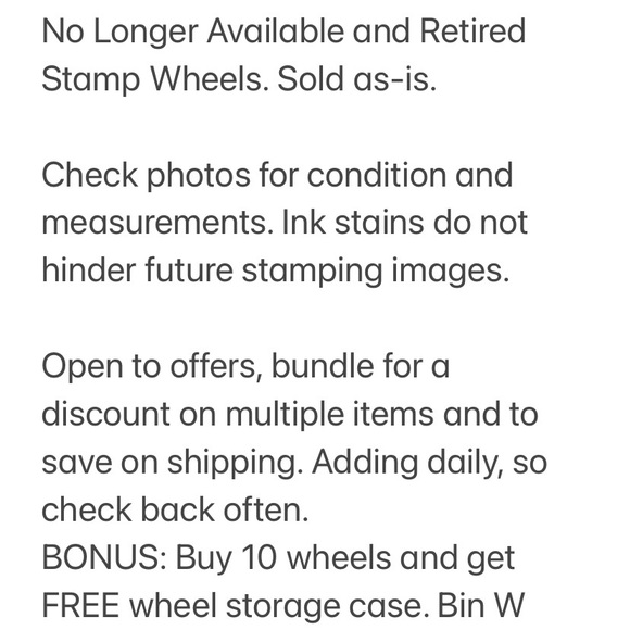 Stampin Up ETRUSCAN VINE wheel - Picture 5 of 5